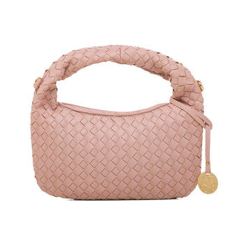 Borsa a mano rosa effetto intrecciato da donna Swish Jeans Cica, Borse e accessori Donna, SKU b512001082, Immagine 0